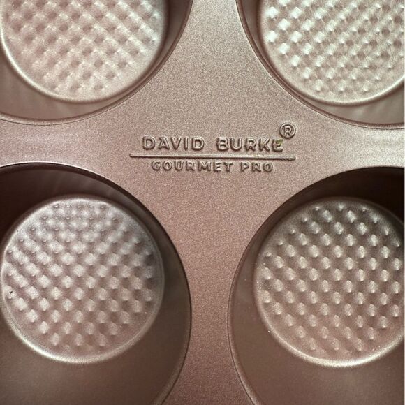 David Burke Rose Gold Pro Gourmet Muffin Cupcake Pan - Picture 3 of 5